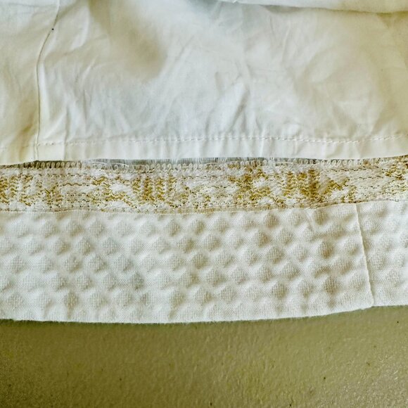 LILLY PULITZER TANSY TEXTURED EMBROIDERED 100% COTTON WHITE STRAPLESS DRESS - Picture 7 of 10